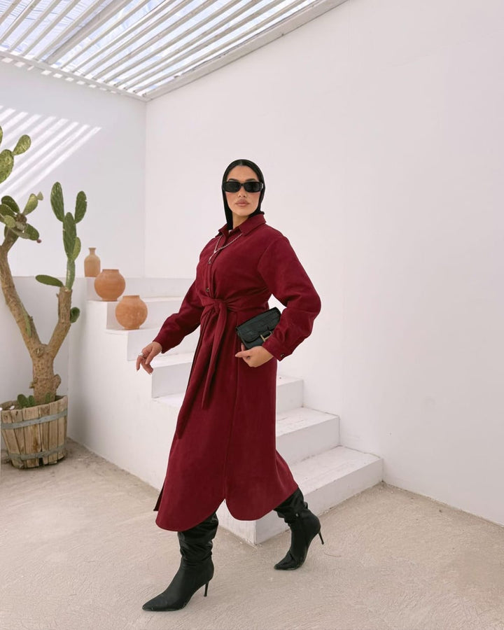 Tie-Waist Maxi Dress