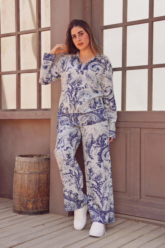 Paisley Printed Two-Piece Set