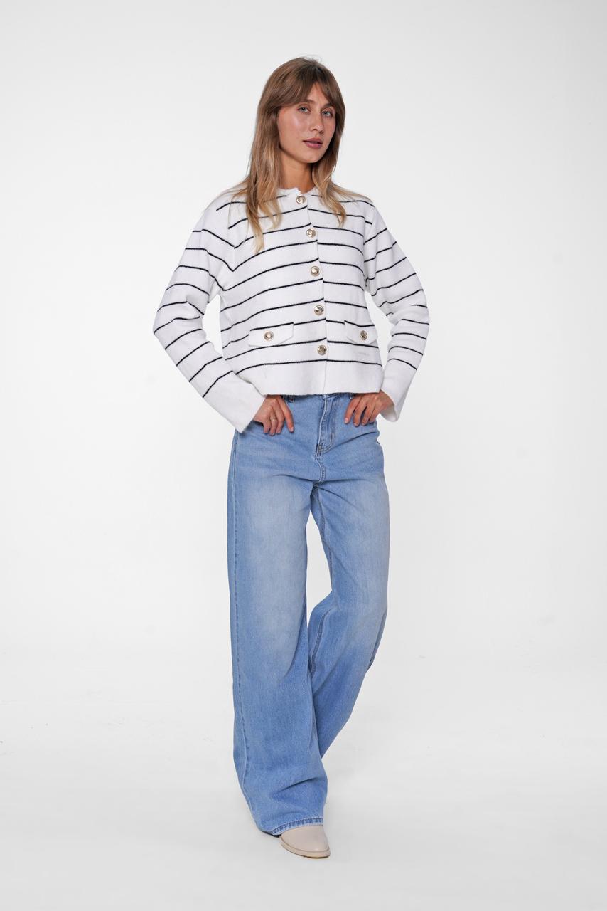 Striped Knit Cardigan