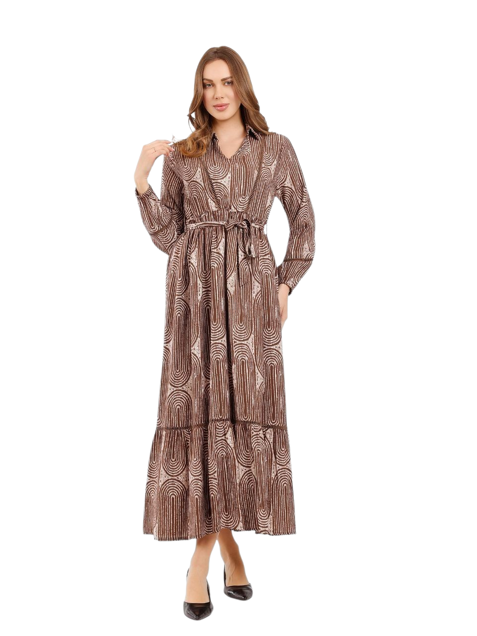 Abstract Pattern Maxi Dress