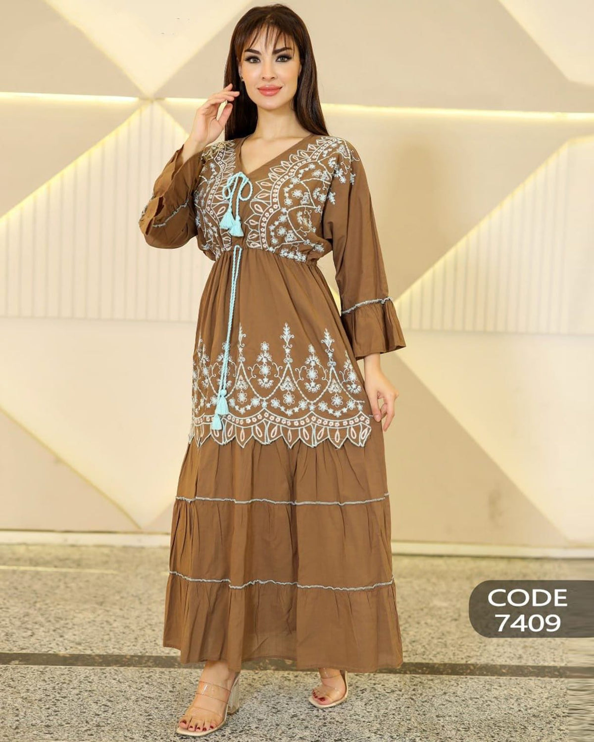 Add a feminine, elegant touch with an Embroidered Dress