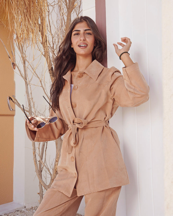 Corduroy Set with Belt