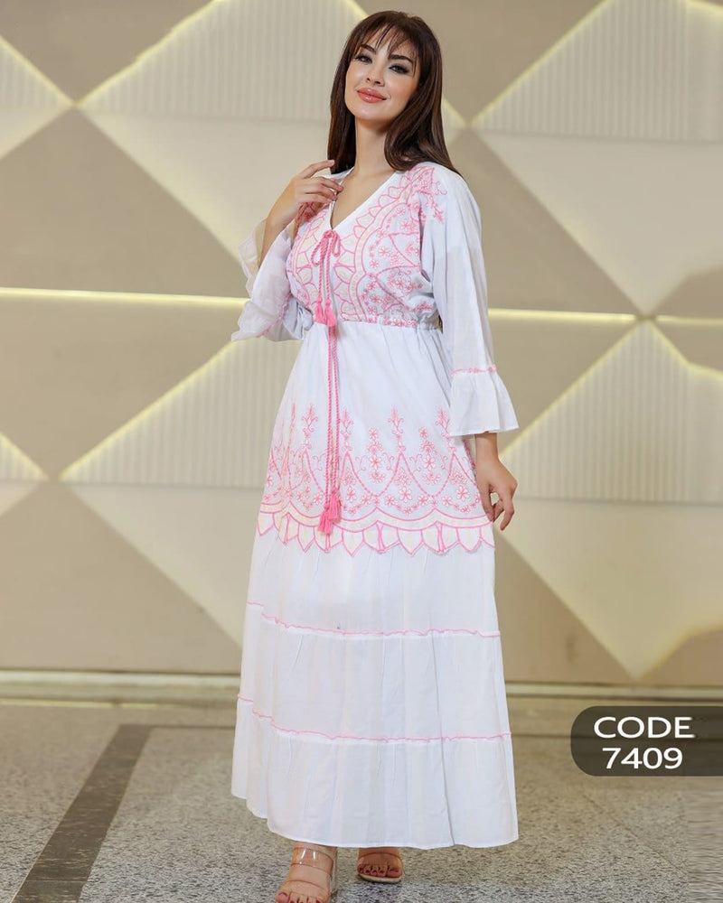 Add a feminine, elegant touch with an Embroidered Dress