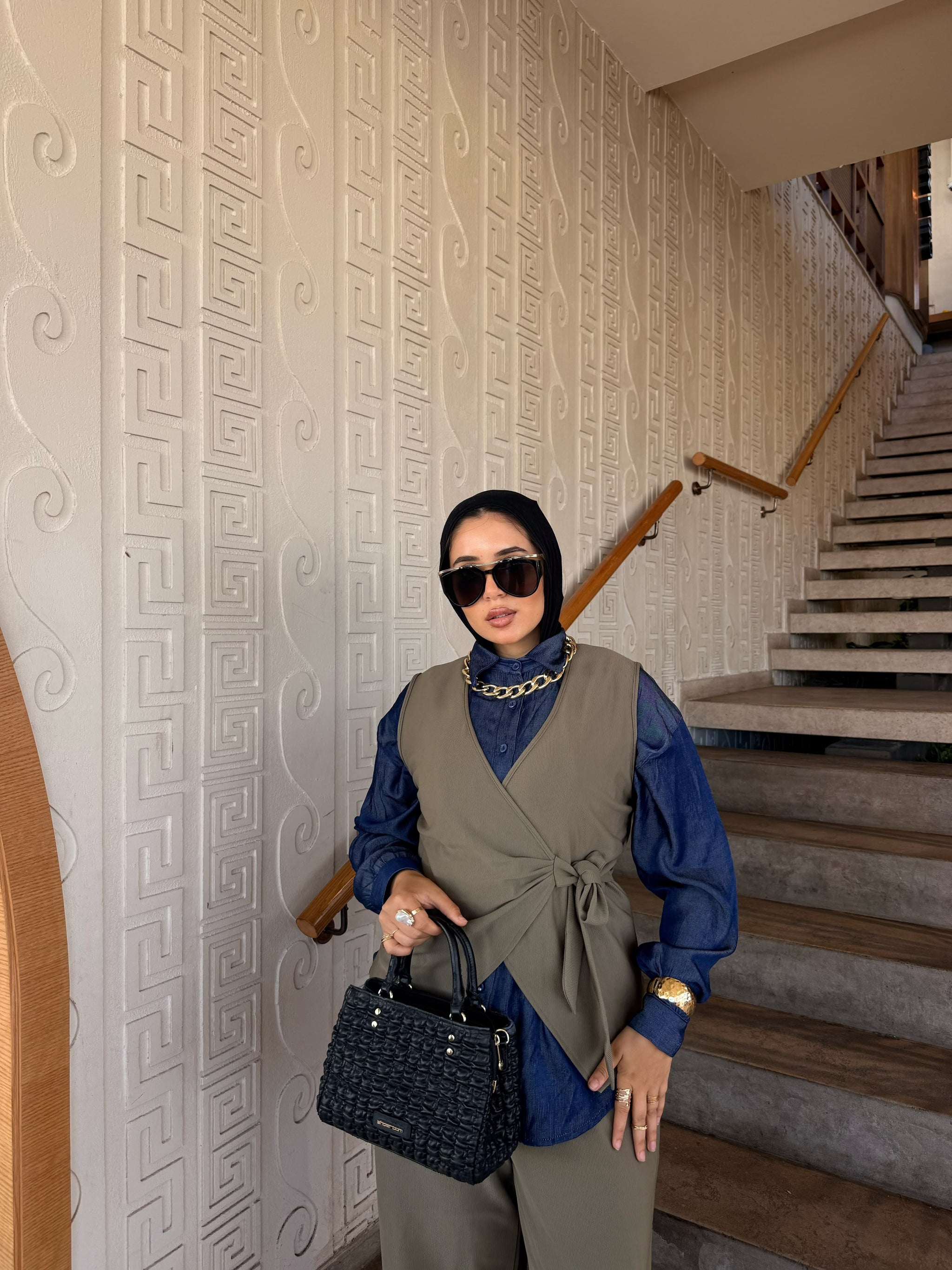 Wrap Vest Suit