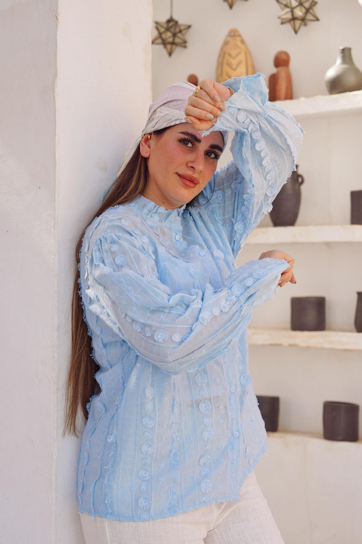 Boho-Chic Textured shirt
