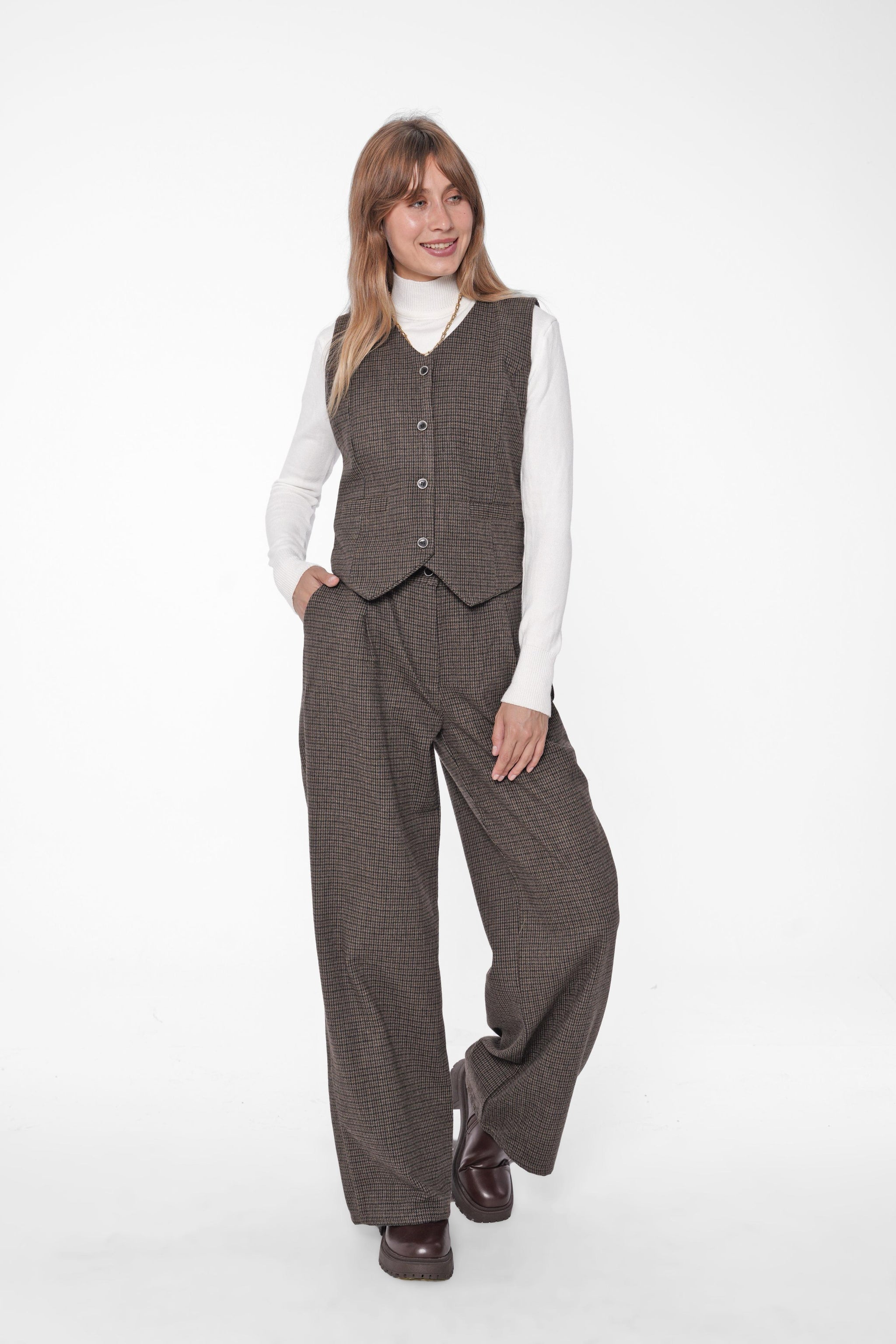 Checkered Two-Piece Set