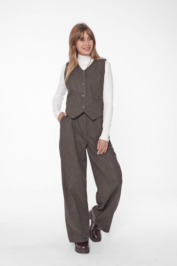 Checkered Two-Piece Set