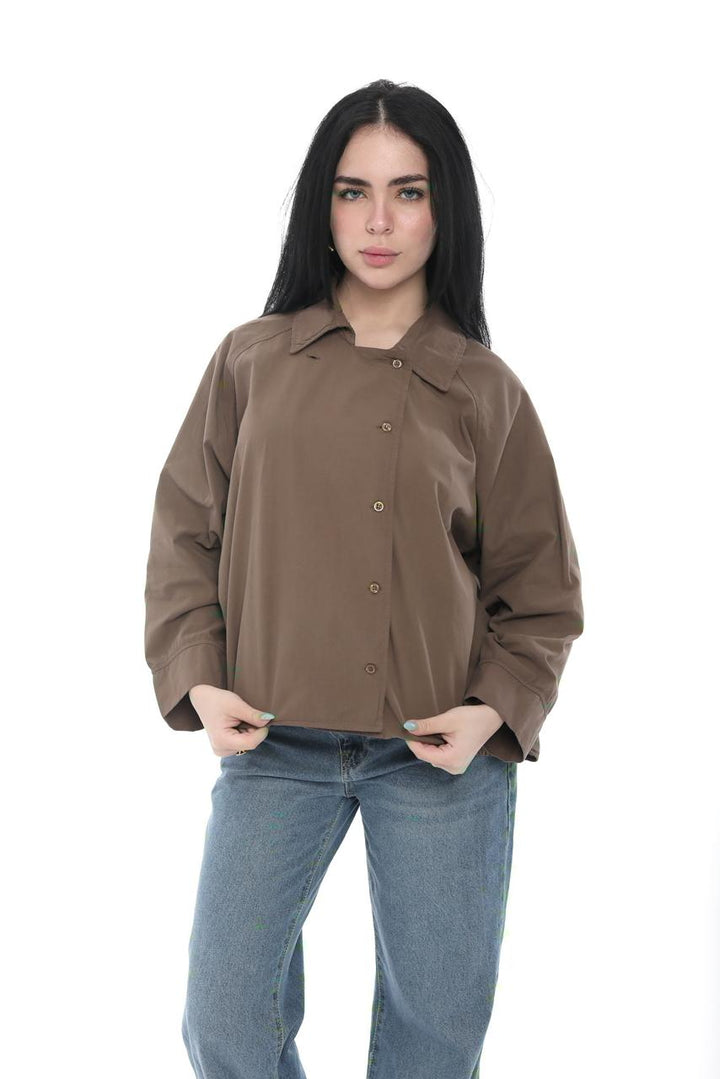 Classic Brown Button Shirt