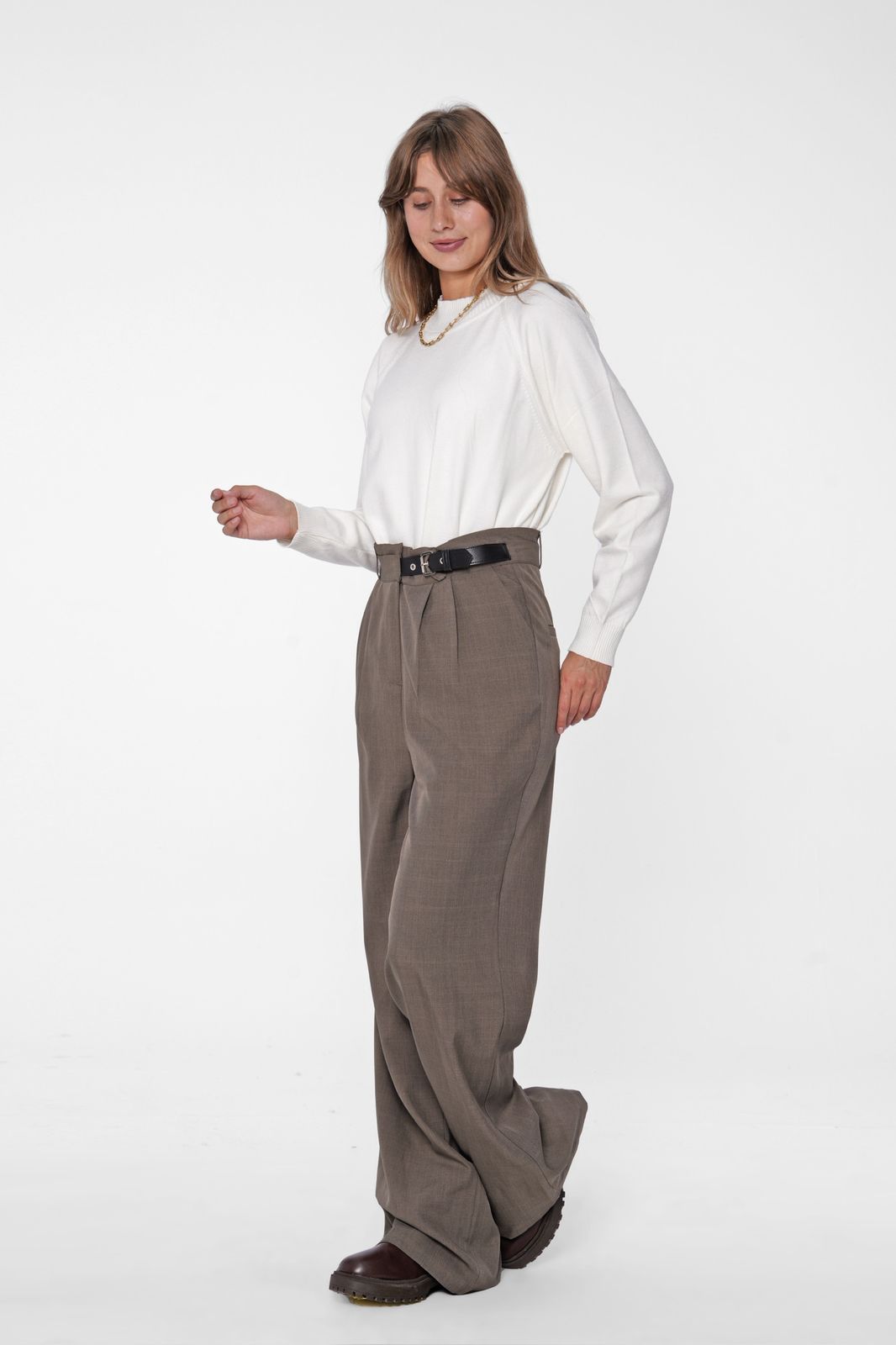 High-Waist Wide-Leg Pants