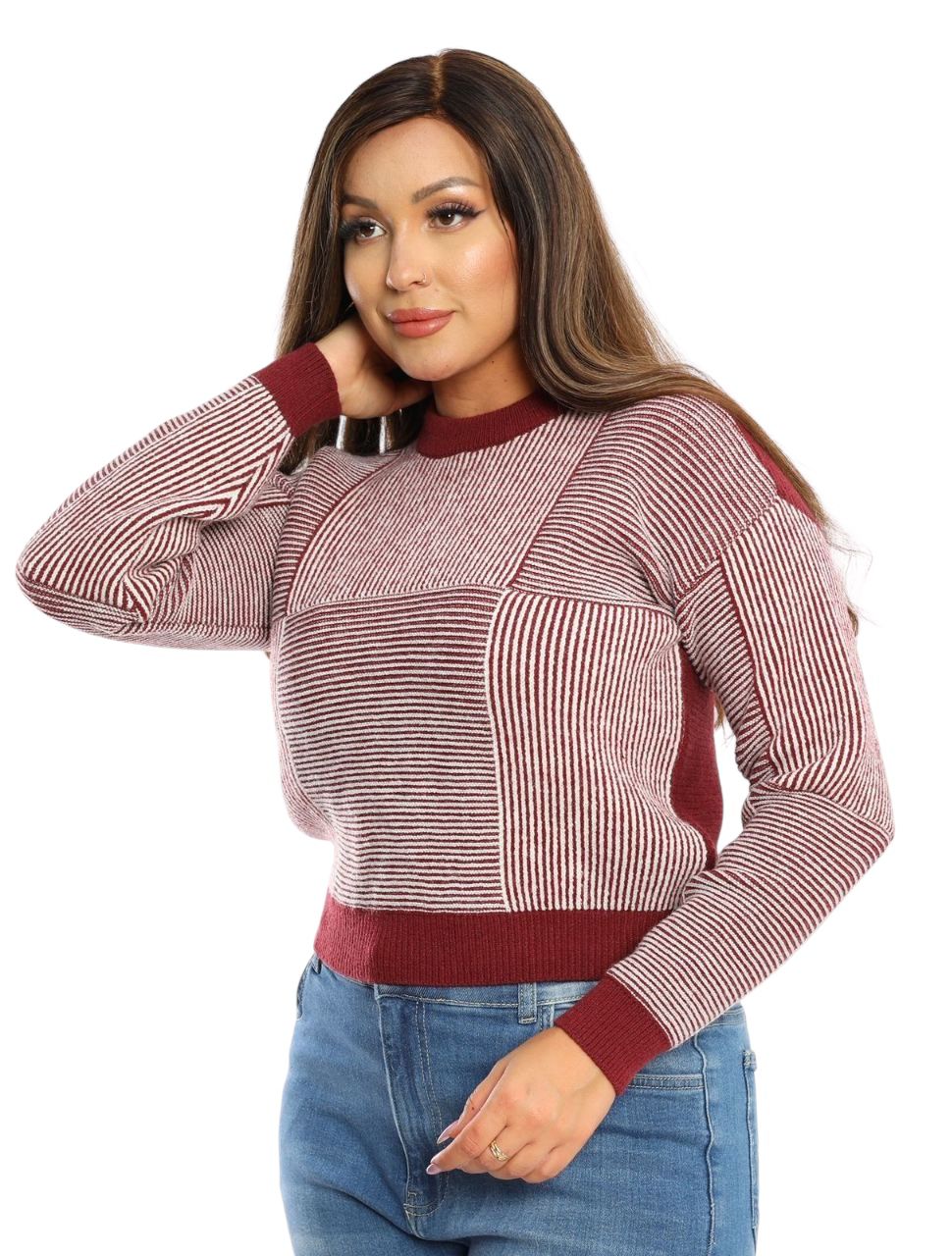 Striped Knit Sweater