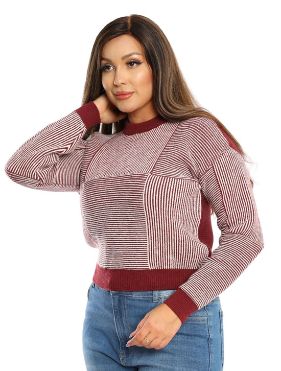 Striped Knit Sweater