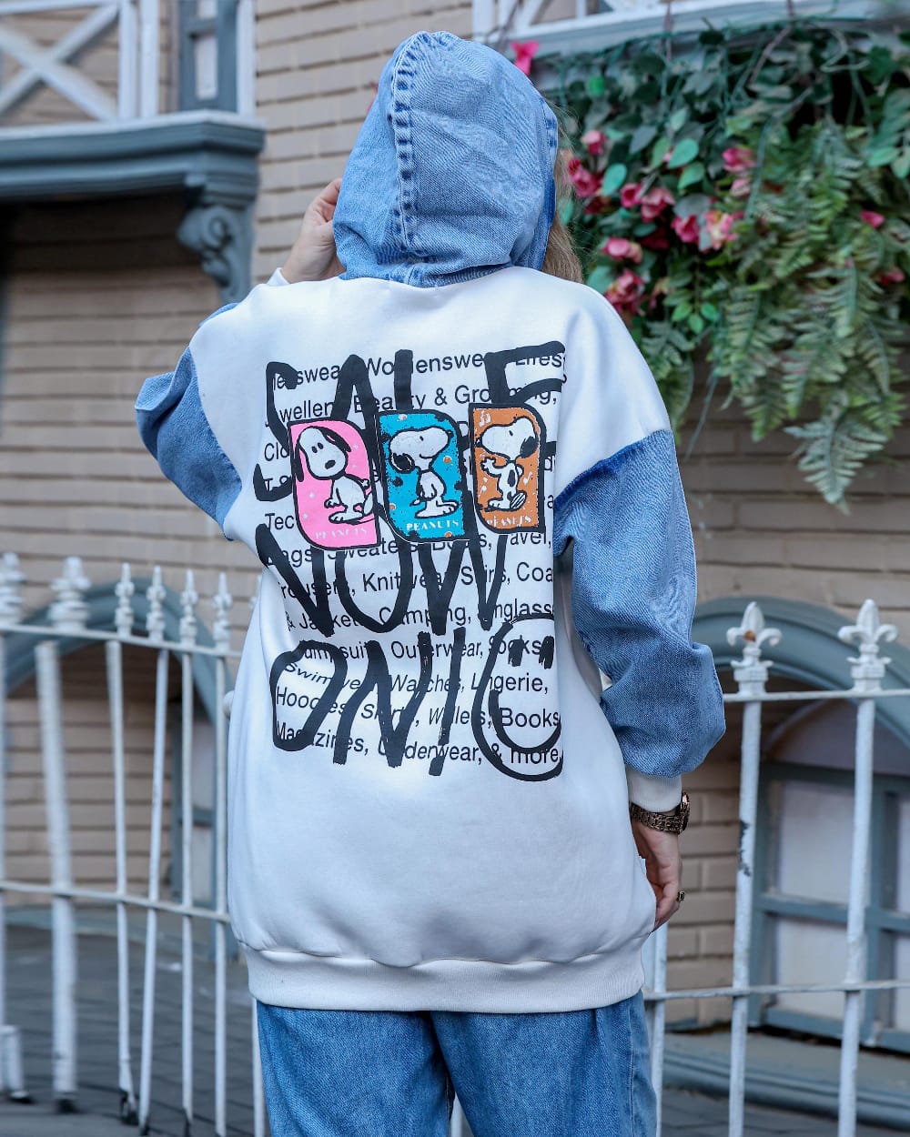 Cartoon Print Casual Hoodie