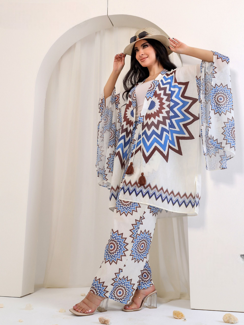Chic and bold printed set