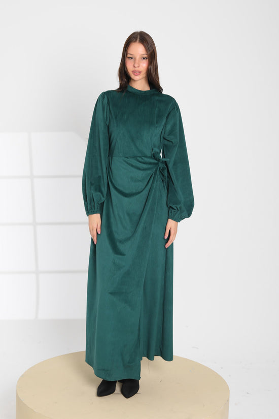 Taupe Wrap Maxi Dress