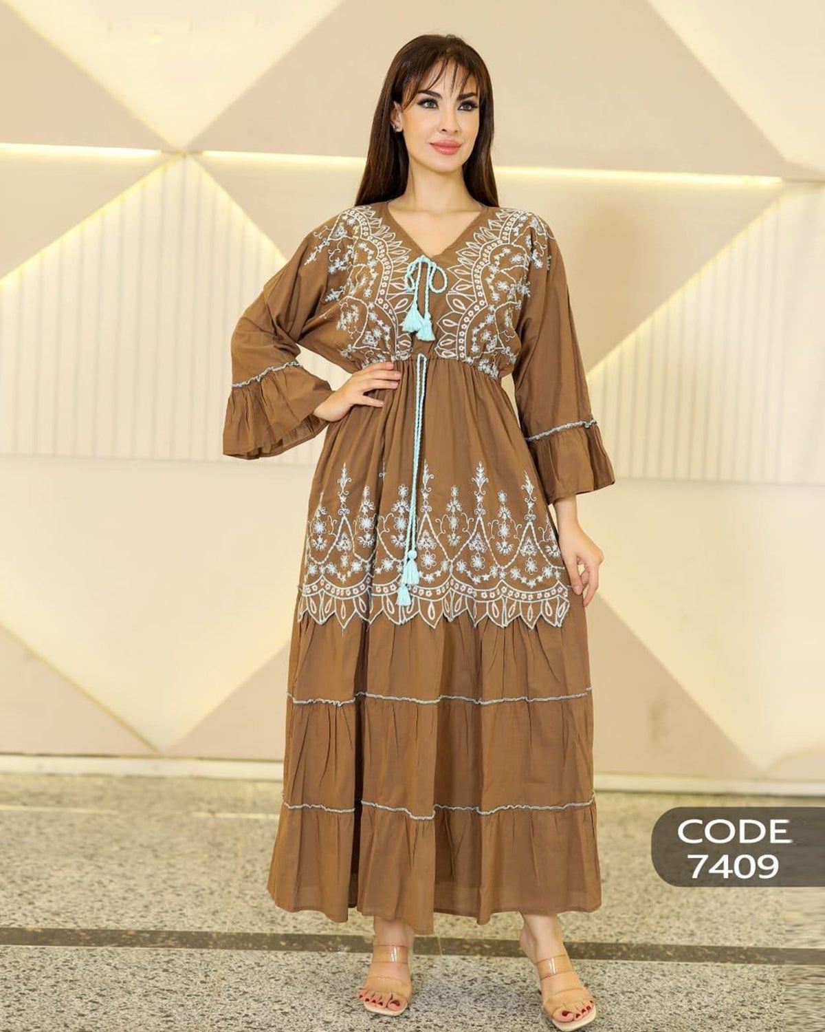 Add a feminine, elegant touch with an Embroidered Dress