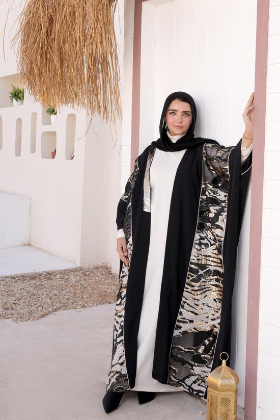 Luxury Printed Open Kaftan