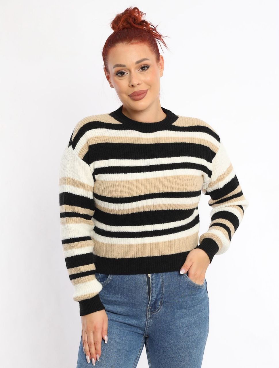 Striped Knit Sweater