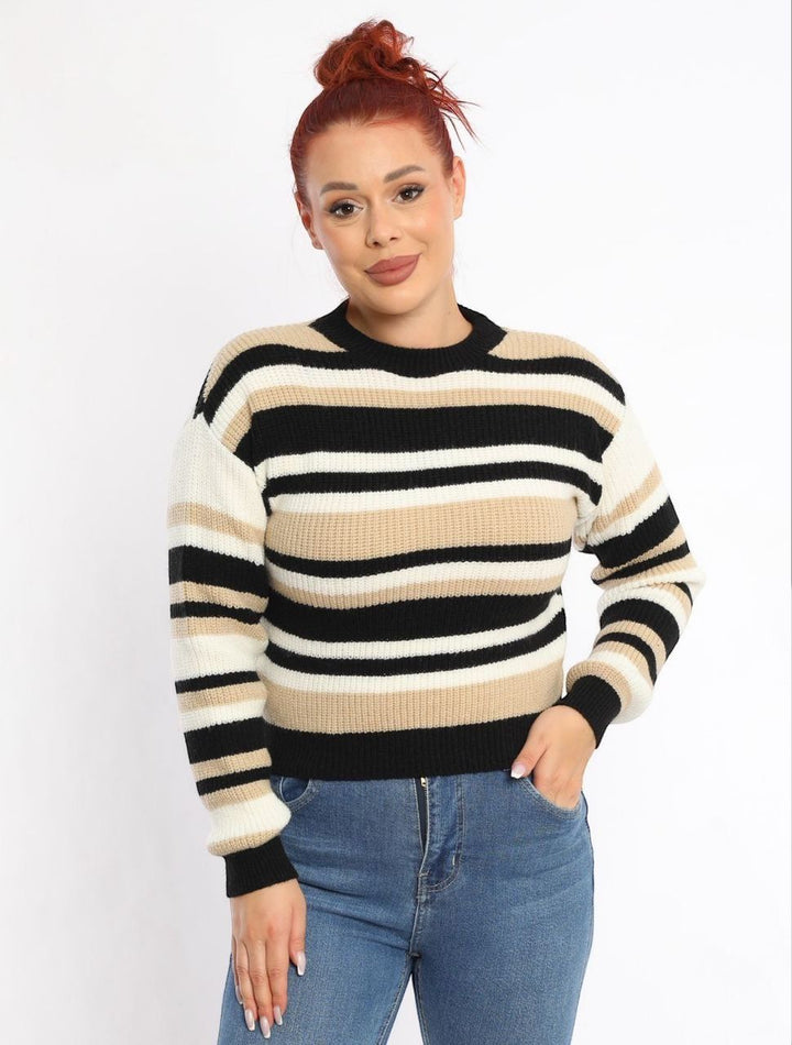 Striped Knit Sweater