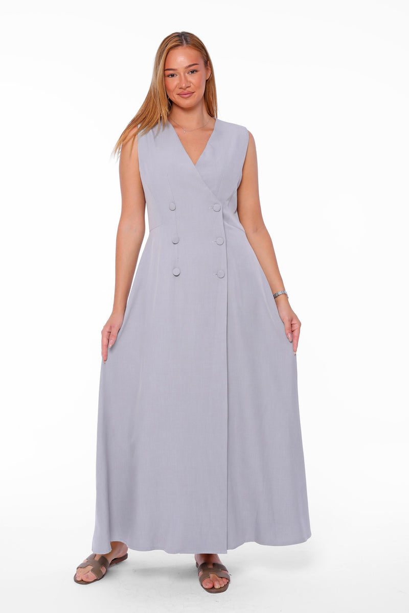 Double-Breasted Maxi Dress