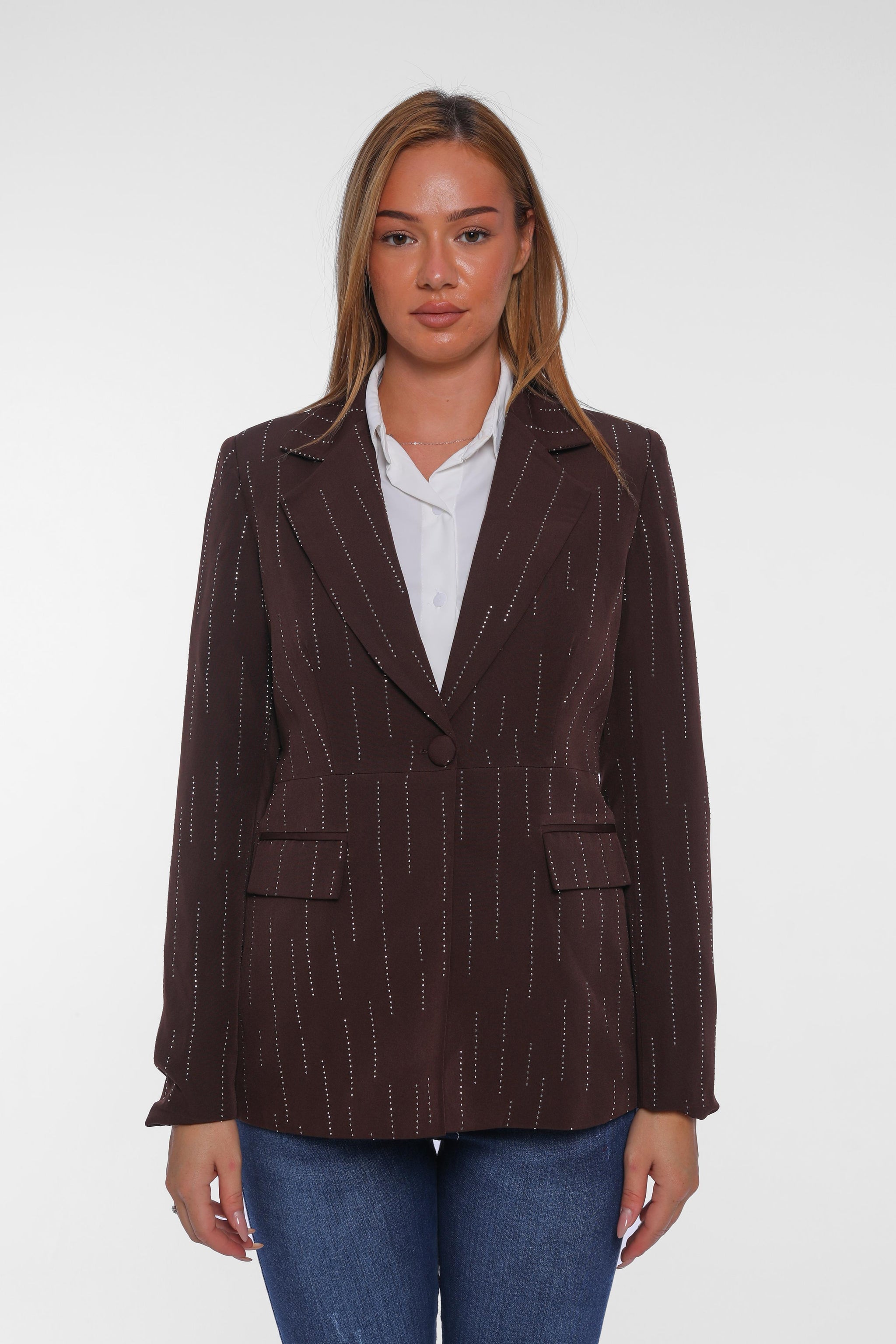 Classic Striped Blazer