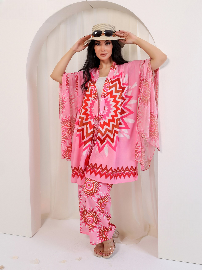Chic and bold printed set