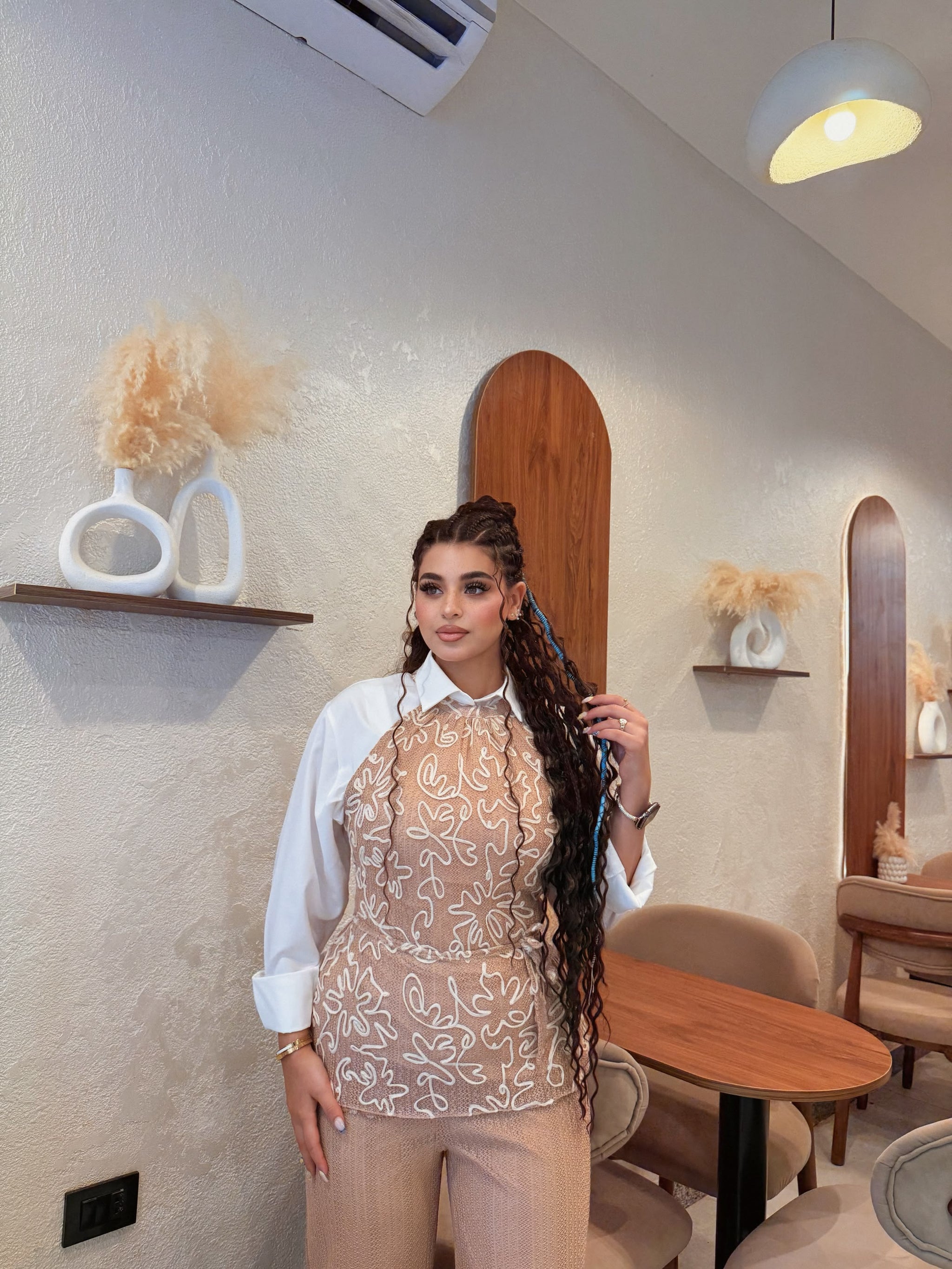 Embroidered Two-Piece Set