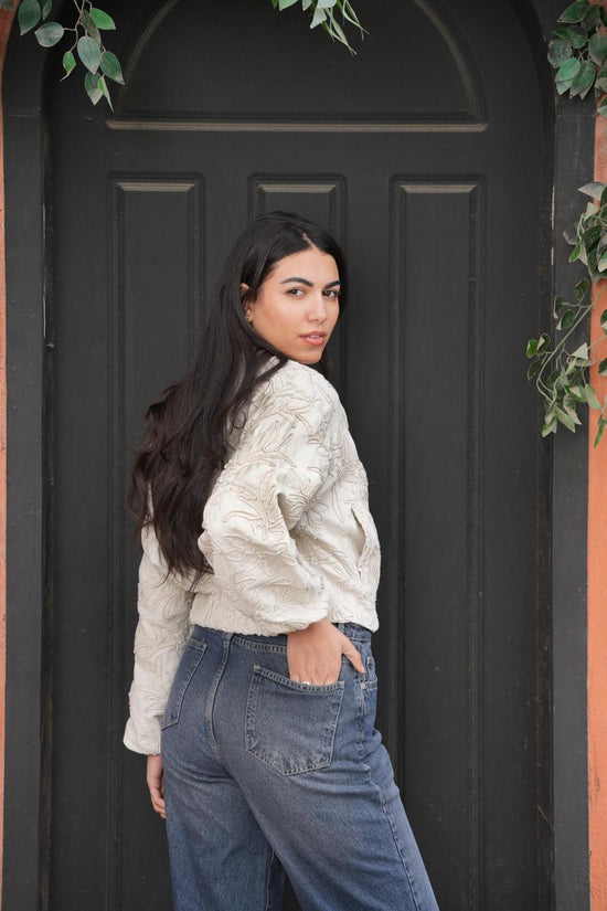 Ivory Bloom Jacket