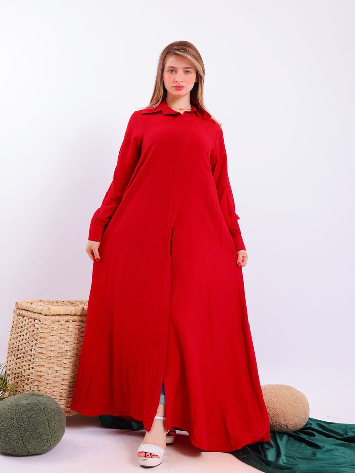 Stay cool and elegant in a long linen dress