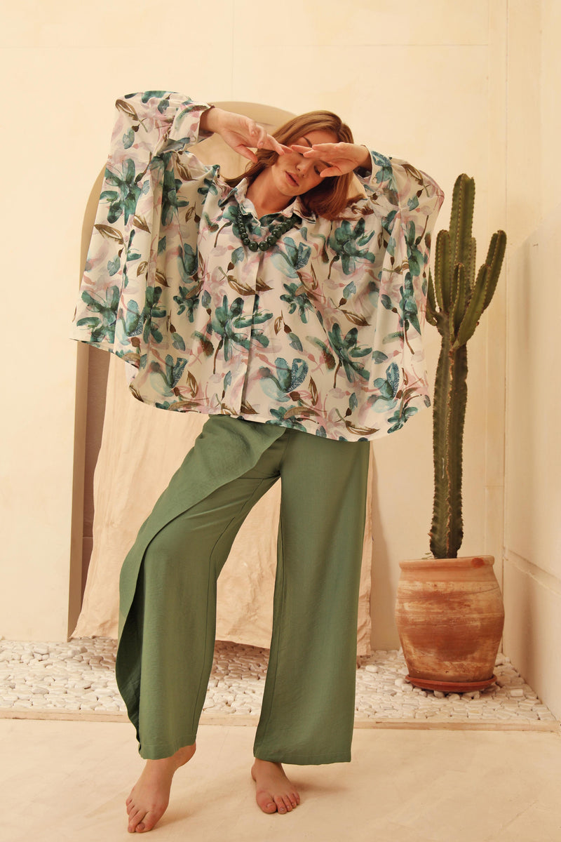 Printed blouse… the beauty of nature in your look 26