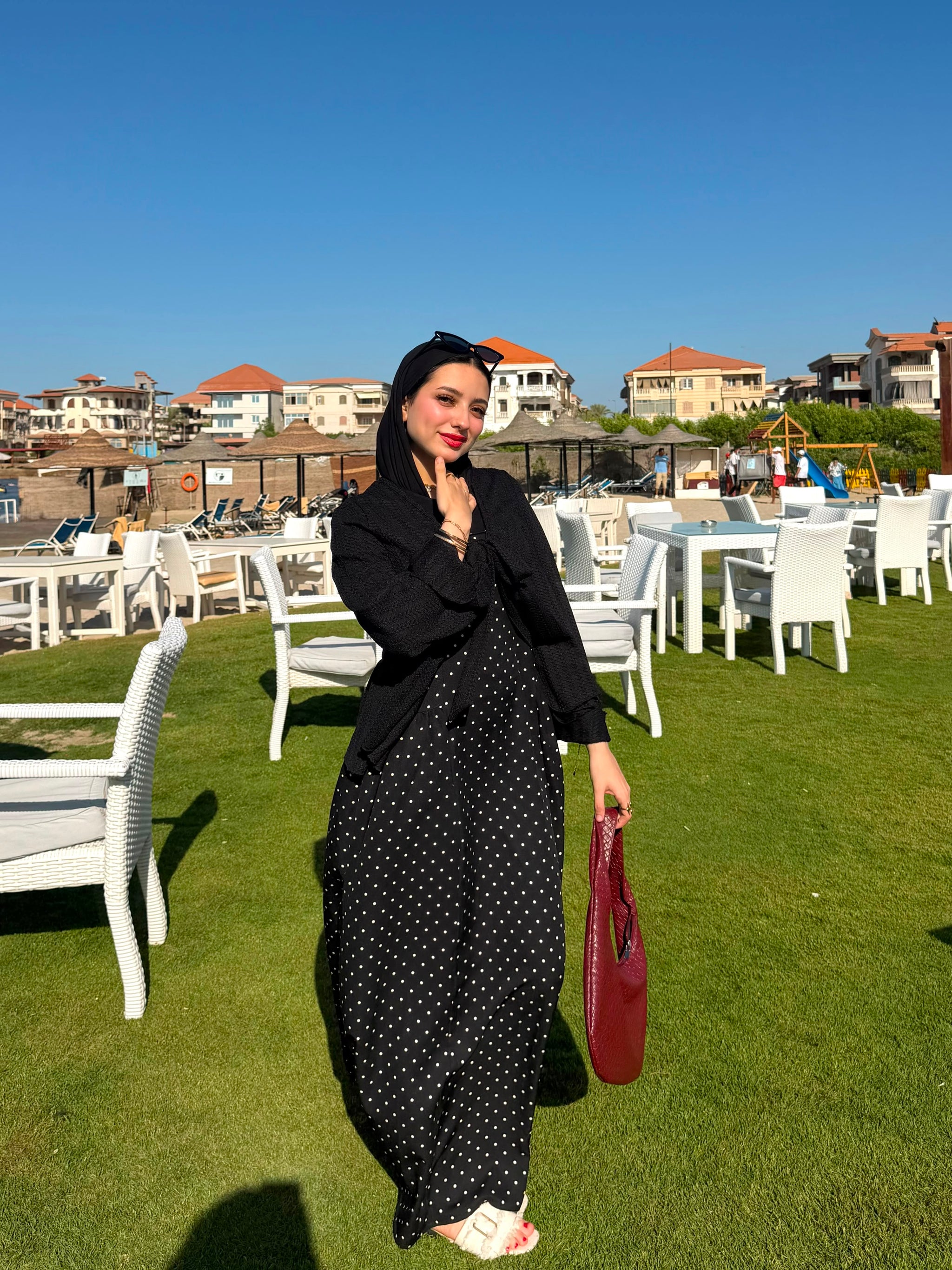 Polka Dot Maxi Dress