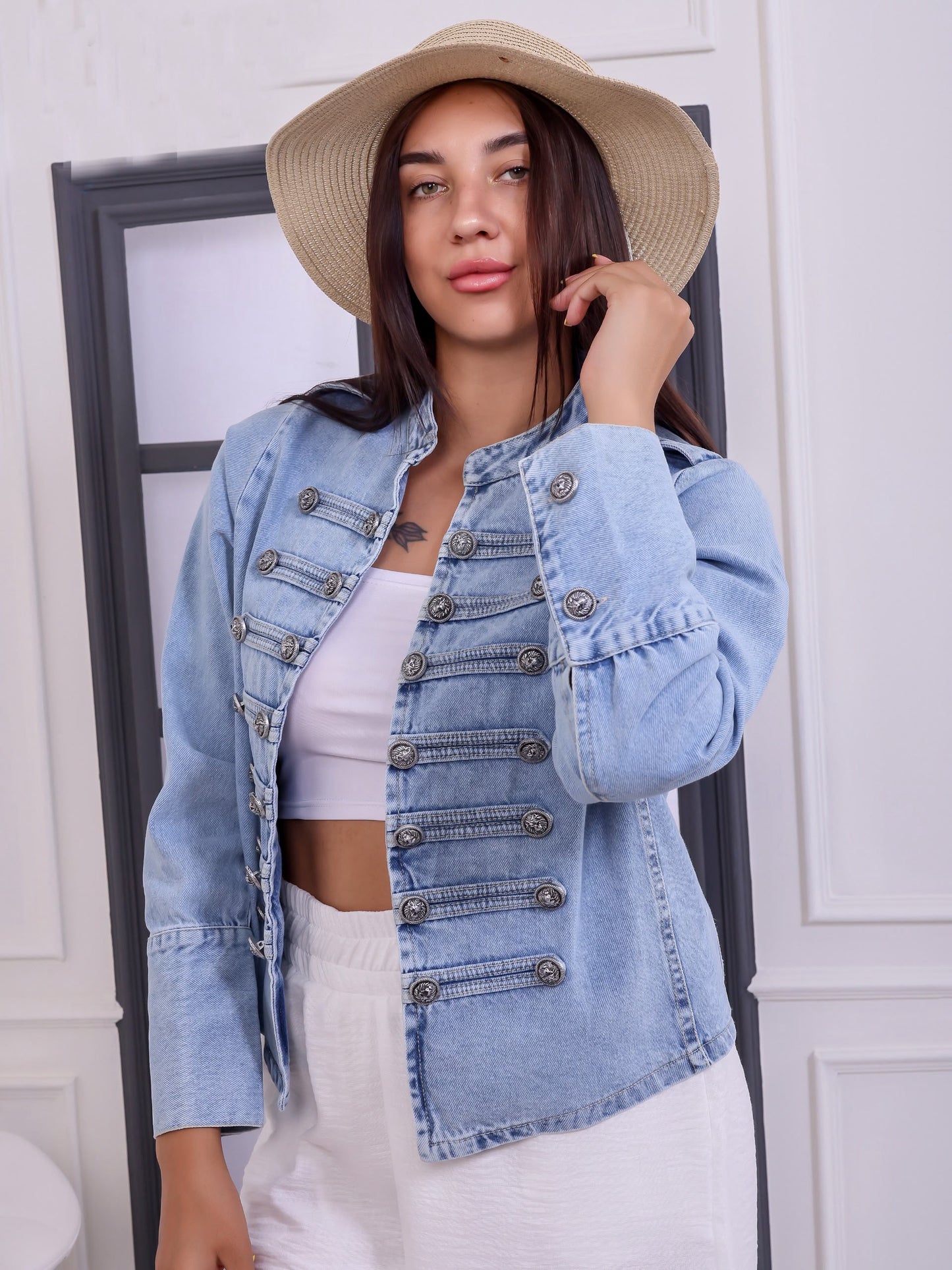 Military Denim Jacket