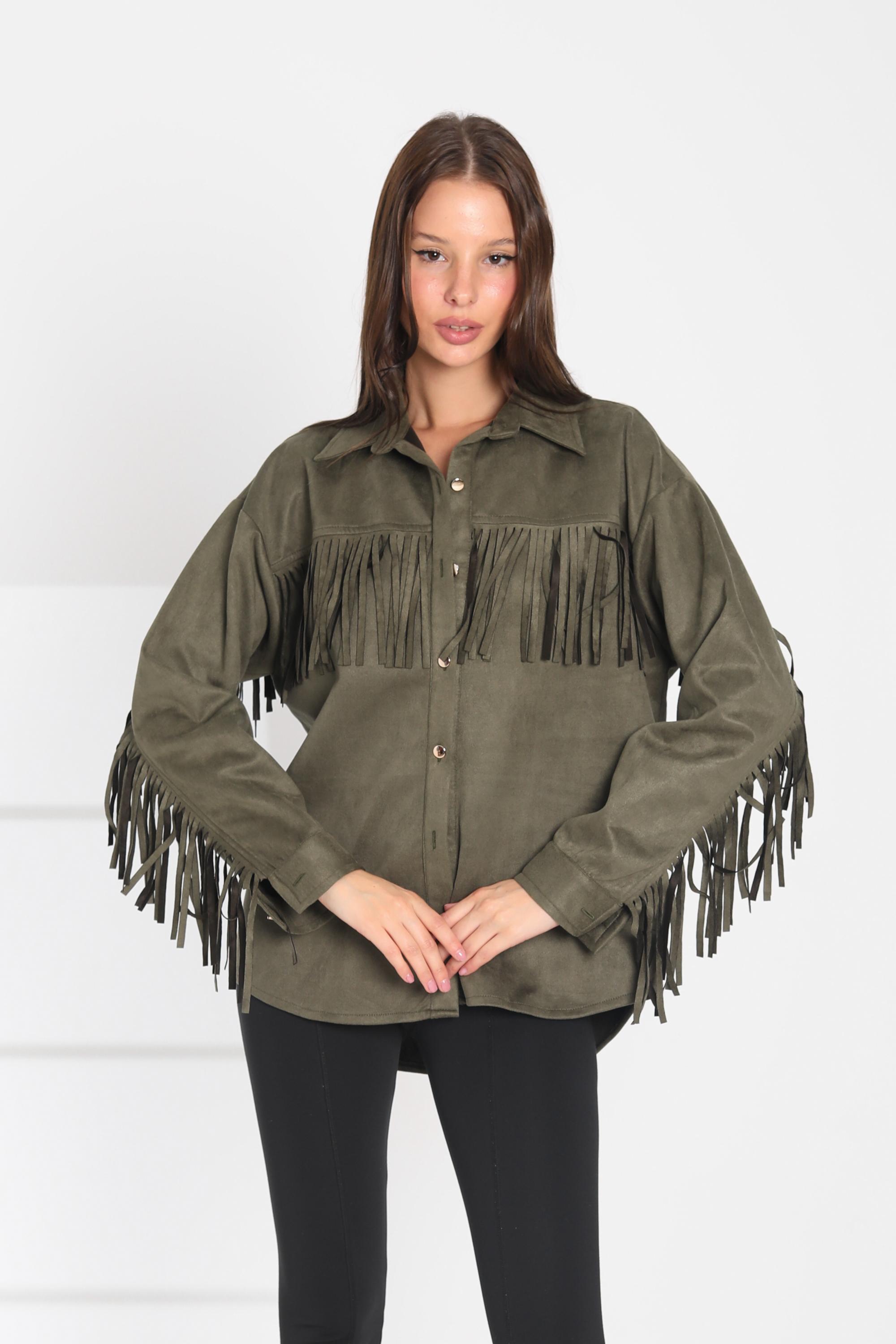 Fringe Suede Shirt