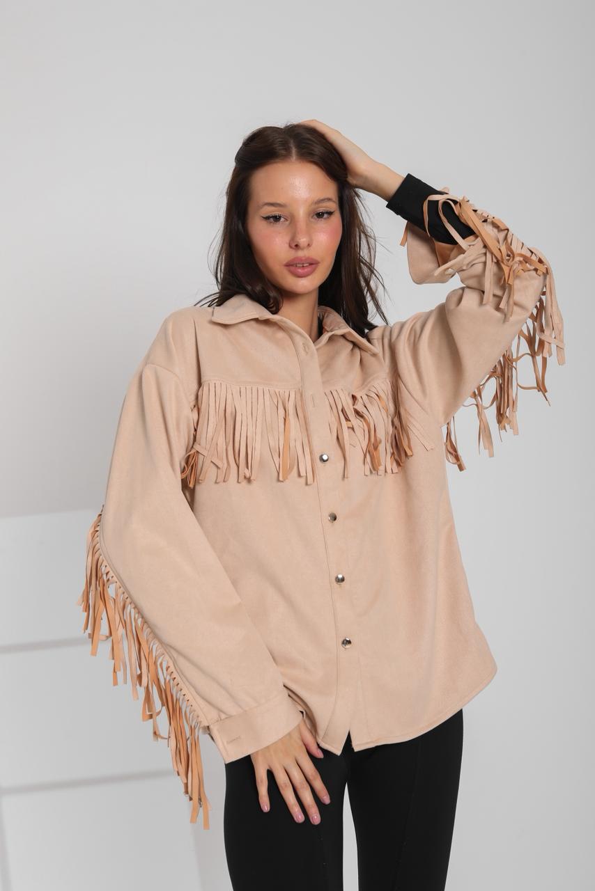 Fringe Suede Shirt