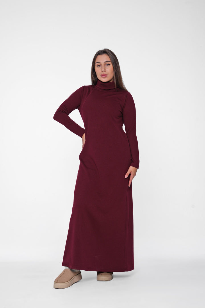 Ribbed Knit Maxi Dress