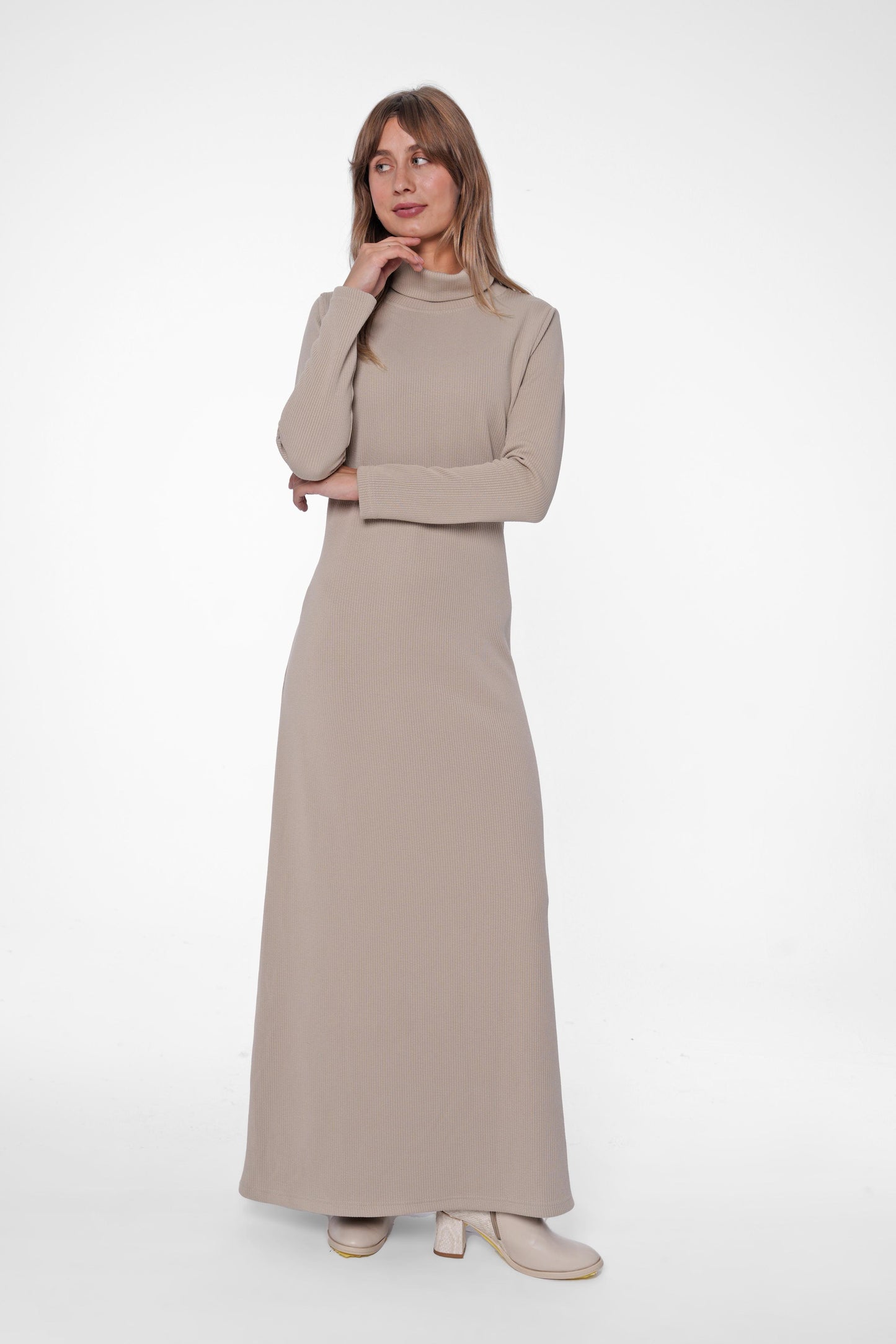 Ribbed Knit Maxi Dress