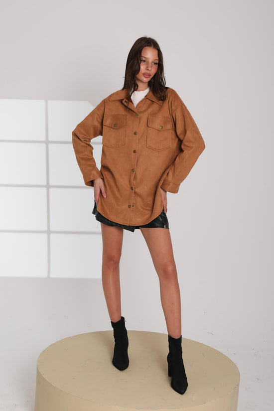 Suede Overshirt