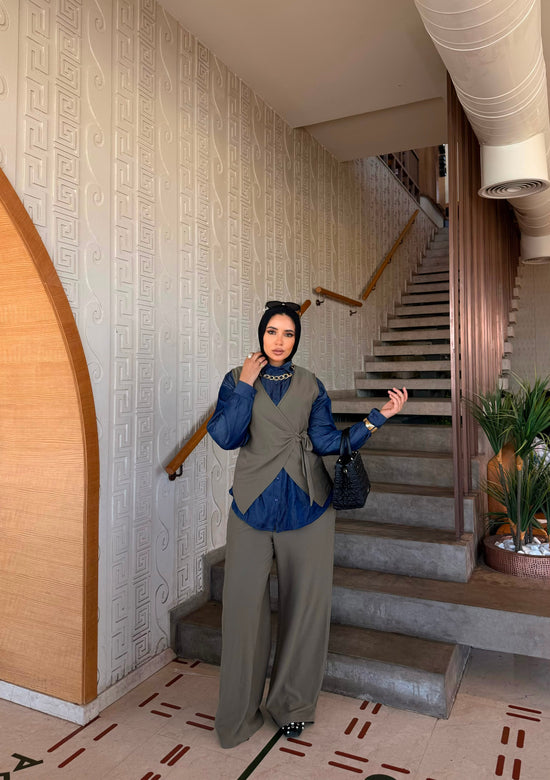 Wrap Vest Suit