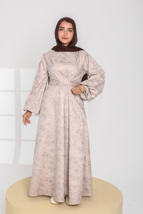 Faux Suede Maxi Dress