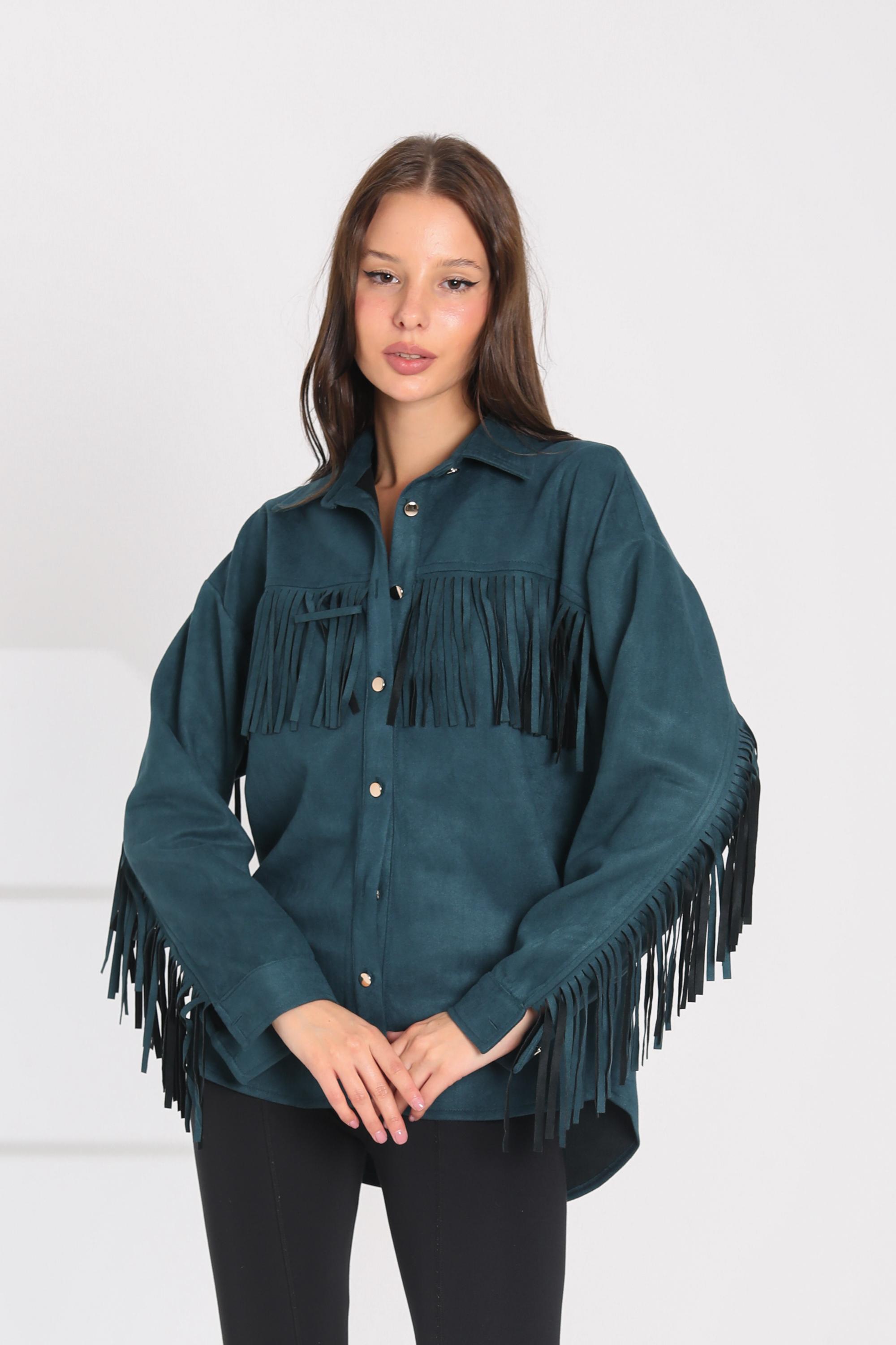 Fringe Suede Shirt