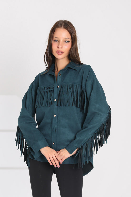 Fringe Suede Shirt
