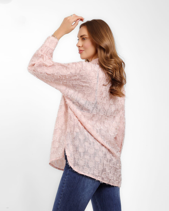 Textured Button-Up Shirt
