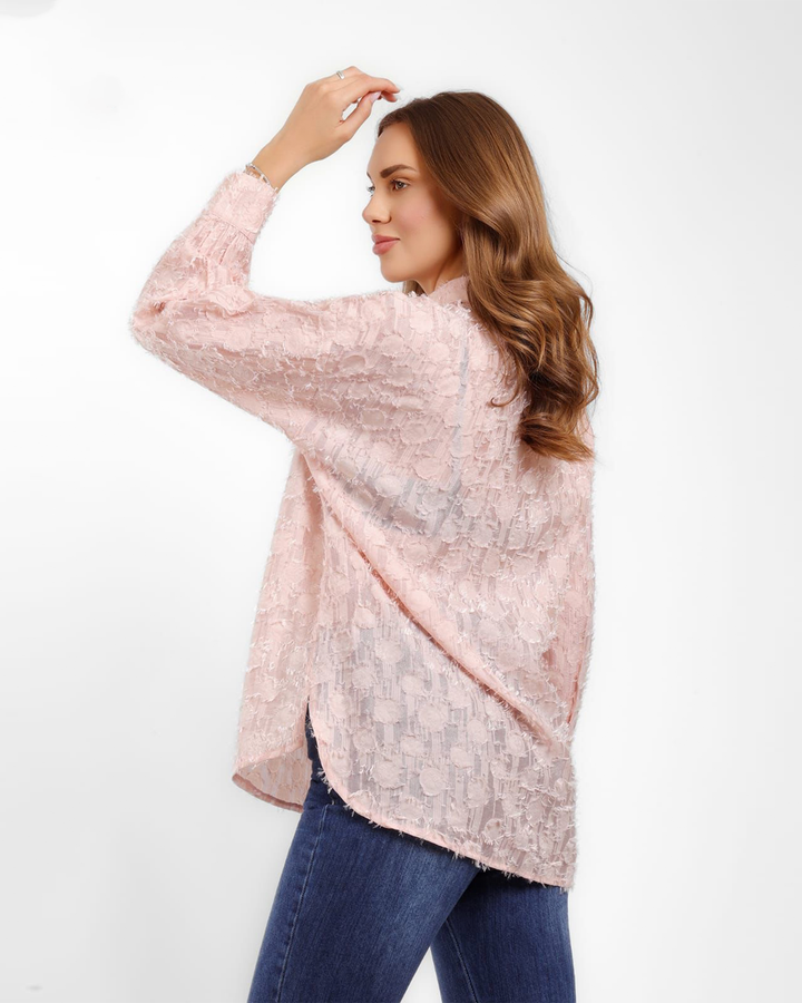 Textured Button-Up Shirt