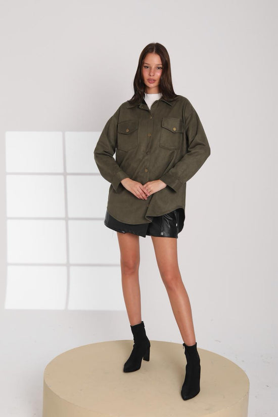 Suede Overshirt