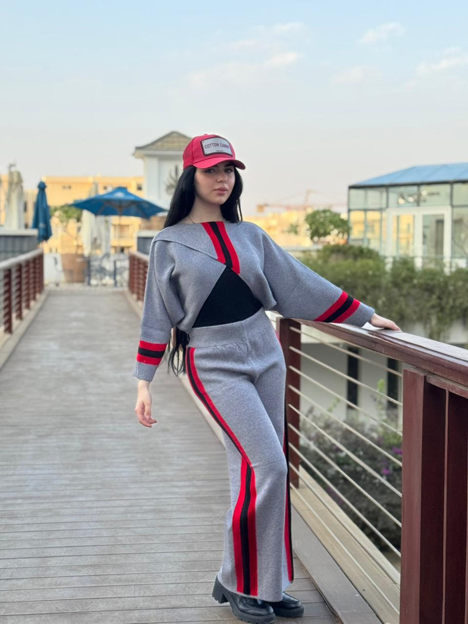 Two-Piece Striped Tracksuit