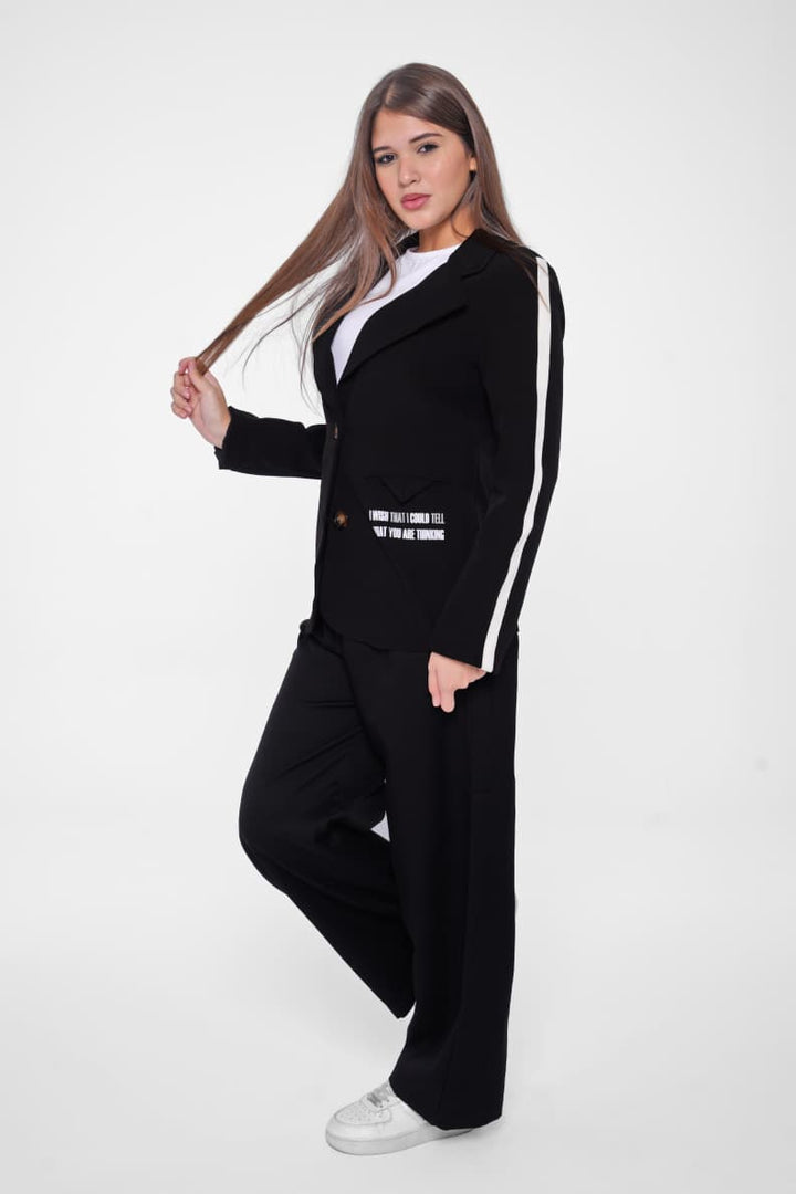 Make a bold statement with our printed blazer