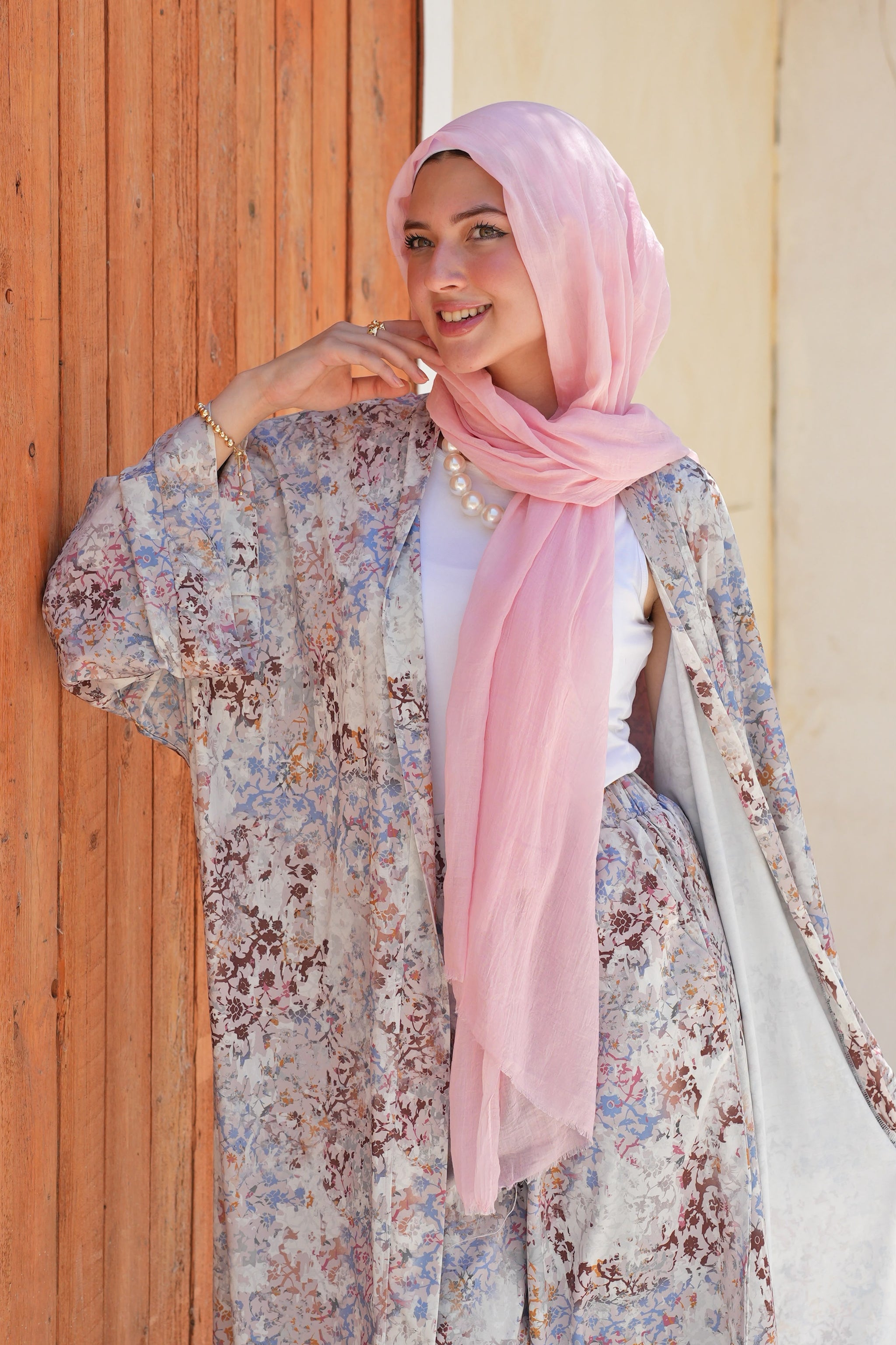 Printed Kimono Set