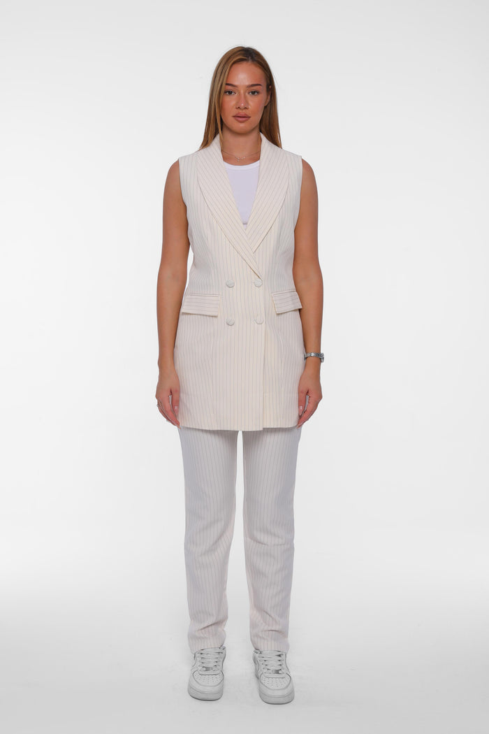 Slim Fit Pinstripe Pants