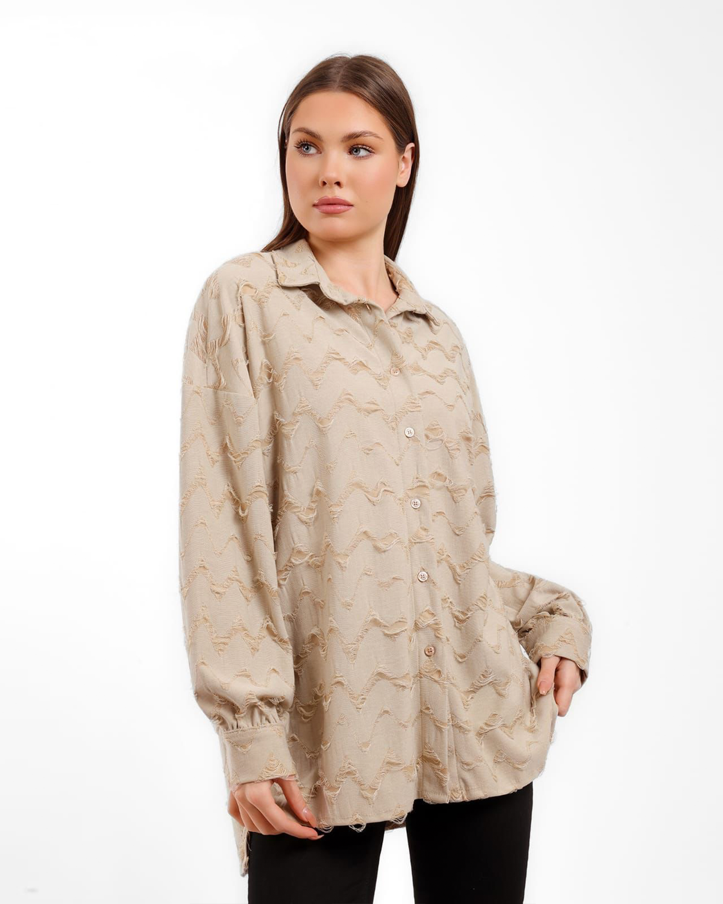 Textured Wave Shirt