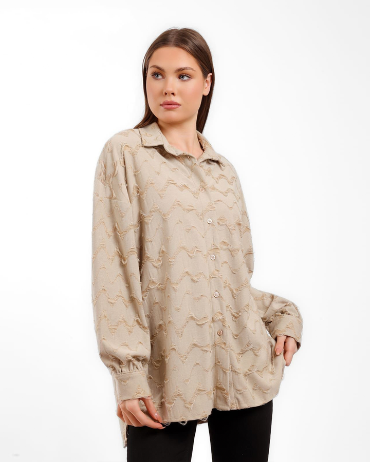Textured Wave Shirt