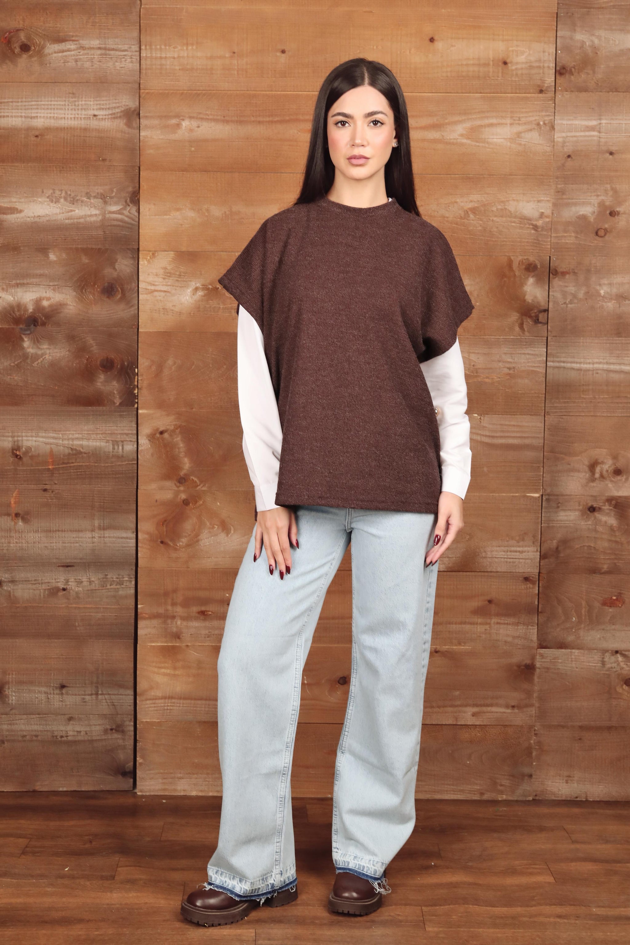 Button Detail Knit Vest